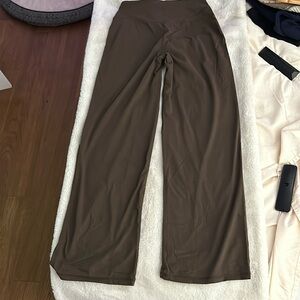 Brown flared leggings